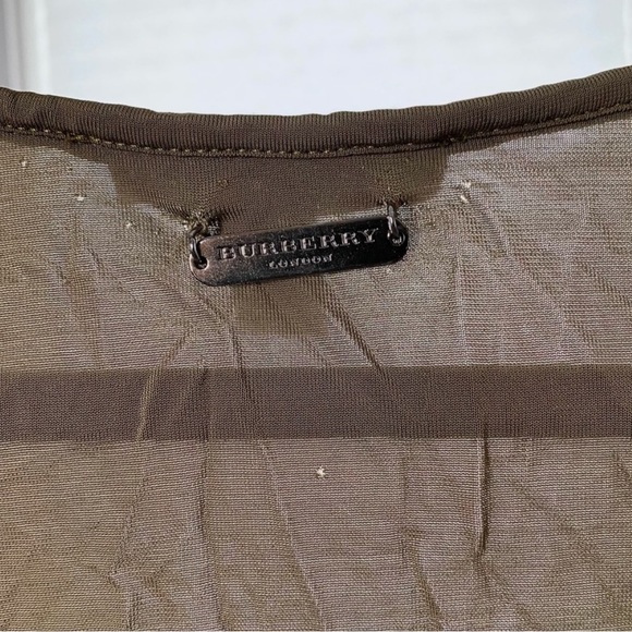 Burberry London Olive Viscose Tank xs/s - Picture 4 of 5